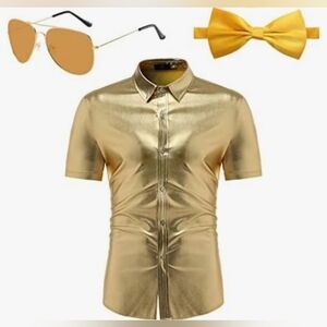 Metaparty 70s Disco Costume Men Set Disco - Size M